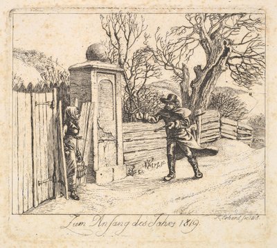 Winterlandschap door Johann Christian Erhard