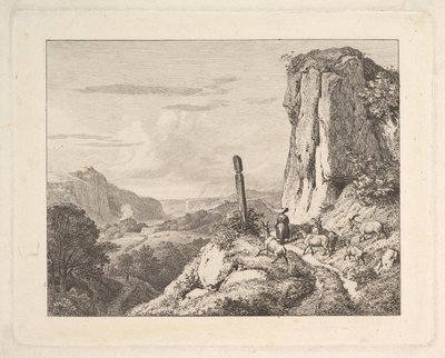 Jonge Vrouw met Zes Geiten, 1815 door Johann Christian Erhard