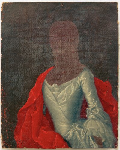 Kostuumstudie van een dame door Johann Christian Fiedler