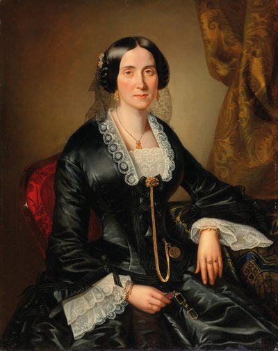 Mayer - Portret Johanna Bujatti door Johann Christian Mayer