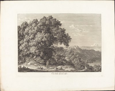 Castel Gandolfo door Johann Christian Reinhart