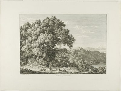 Kasteel Gandolfo door Johann Christian Reinhart