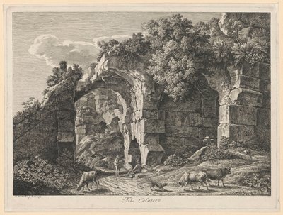 Landschap - In het Colosseum door Johann Christian Reinhart
