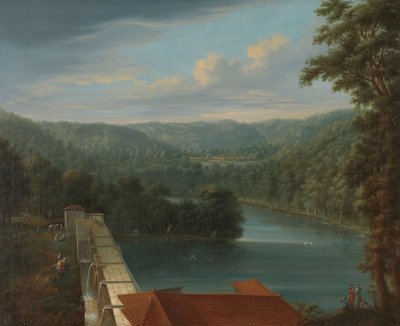 De waterreservoirs, de zogenaamde Bends, in het Belgrado-bos door Johann Christian Vollerdt