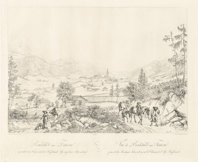 Radstadt bij Tauern door Johann Christoph Erhard and Johann Adam Klein after Carl Ludwig Friedrich Viehbeck