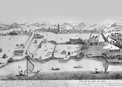 Stad Goa, c.1780 door Johann Christoph Nabholz