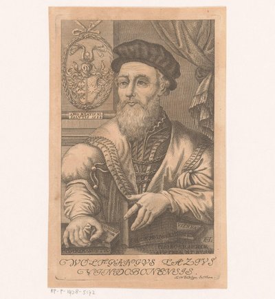 Portret van Wolfgang Lazius door Johann Christoph Winkler