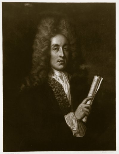 Portret van Henry Purcell (1659-95) gegraveerd door George J. Zobel (1810-81) door Johann Closterman