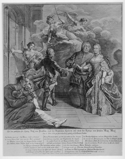 1763 rust van Hubertusburg door Johann David Schleuen