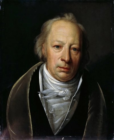 Portret van Friedrich August Wolf 1759-1824, 1823 door Johann Eduard Wolff