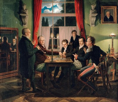 Schaakspel door Johann Erdmann Hummel
