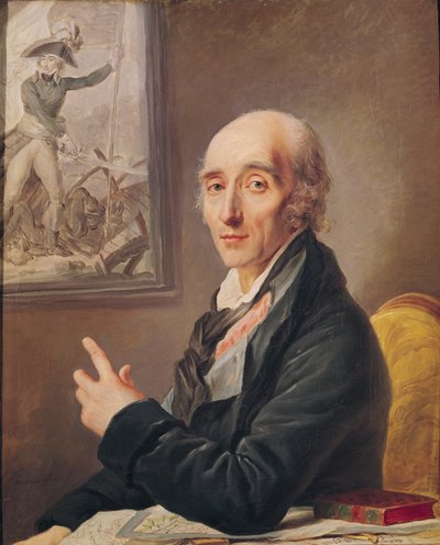 Portret van maarschalk Pierre Francois Charles Augereau door Johann Ernst Heinsius