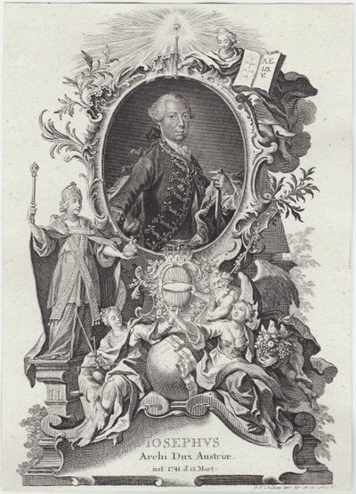 Jozef II (1741-1790)-2 door Johann Esaias Nilson