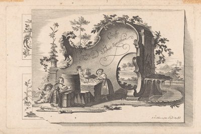 Koffie- en theehuis door Johann Esaias Nilson