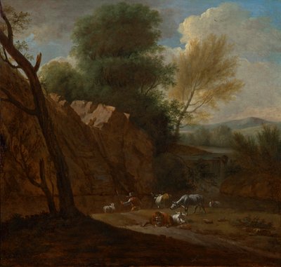 De avond door Johann Franz Nepomuk Lauterer