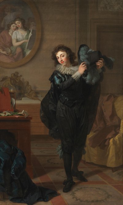 De heer Chatelain (?) in kostuum door Johann Friedrich August Tischbein