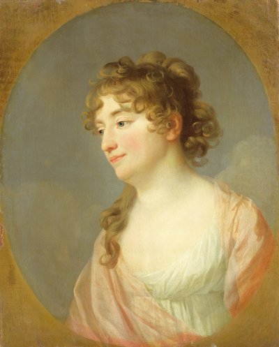Kriegsraetin Wilhelmine Schmidt, c.1800 door Johann Friedrich August Tischbein