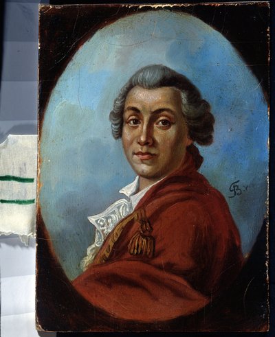 Portret van de dichter Alexander Sumarokov (1717-1777) door Johann Friedrich August Tischbein