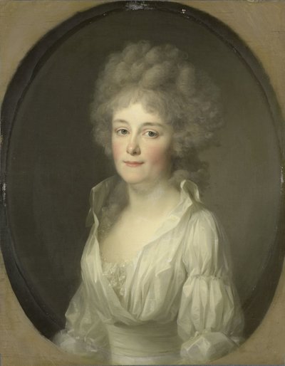 Portret van Johanna Ferdinanda van Collen, vrouw van Salomon Rendorp door Johann Friedrich August Tischbein