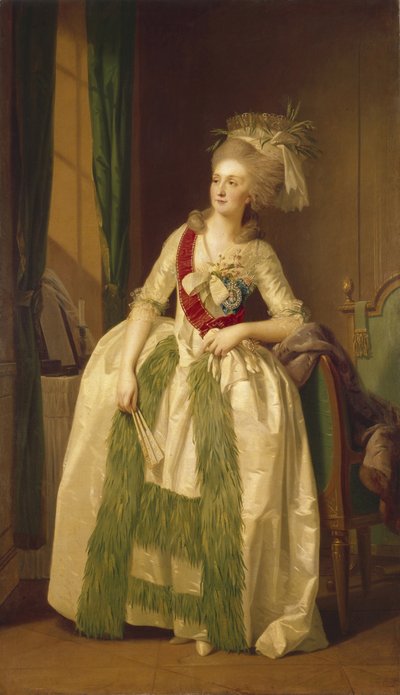 Portret van Prinses Natalya Vladimirovna Saltykova, 1780s door Johann Friedrich August Tischbein