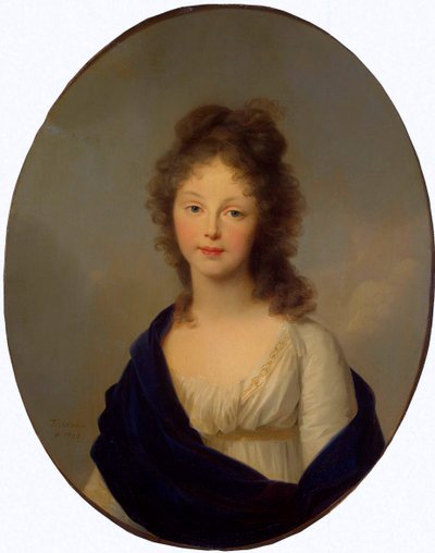 Portret van koningin Louise van Pruisen, 1776-1810, 1798 door Johann Friedrich August Tischbein