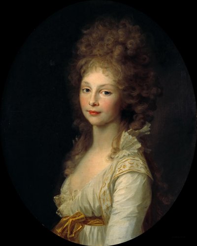 Prinses Frederica Charlotte van Pruisen door Johann Friedrich August Tischbein