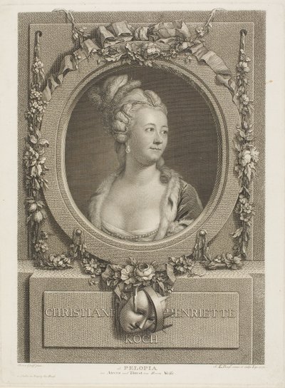 Christiane Henriette Koch door Johann Friedrich Bause