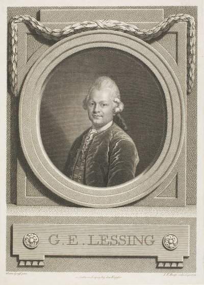 G.E. Lessing door Johann Friedrich Bause