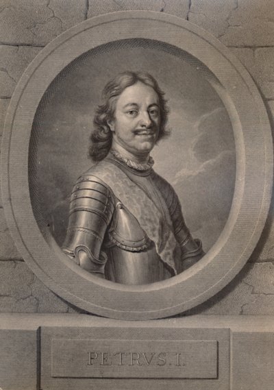 Peter de Grote, Tsaar van Rusland, 18e eeuw 1894 door Johann Friedrich Bause