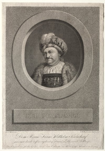De Pers: Portret van Franz Wilhelm Kreuchauf, 1869 door Johann Friedrich Bause