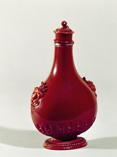 Pelgrimsfles, Meissen, ca. 1710 door Johann Friedrich Bottger