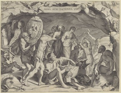 De smidse van Vulcanus door Johann Friedrich Greuter
