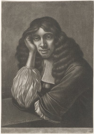 Portret van Hans Braun door Johann Friedrich Leonard