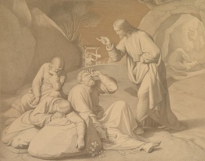 Christus in de tuin van Getsemane, 1848 door Johann Friedrich Overbeck