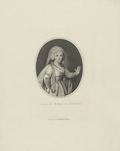 Gertrud Elisabeth Mara, geboren Schmeling 1749-1833 als Armida, 1801 door Johann Friedrich Schröter
