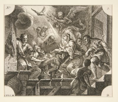 Geboorte door Johann Georg Bergmuller