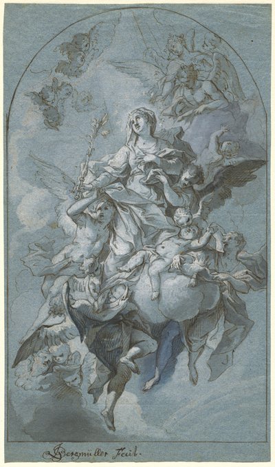 De Onbevlekte Ontvangenis door Johann Georg Bergmuller