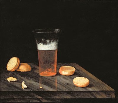 Stilleven met bierglas door Johann Georg Hinz