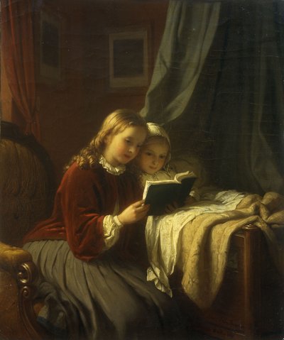 Het Bedtijdverhaal, 1867 door Johann Georg Meyer