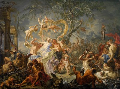 Een allegorie van wanorde, 1720-61 door Johann Georg Platzer