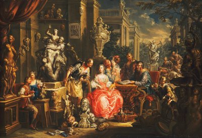 Een allegorie van de beeldende kunsten door Johann Georg Platzer