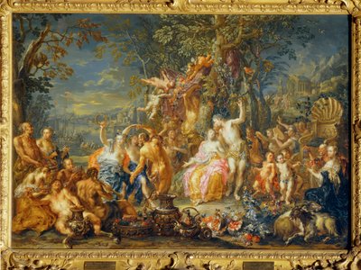 Bacchus en Ariadne ... door Johann Georg Platzer