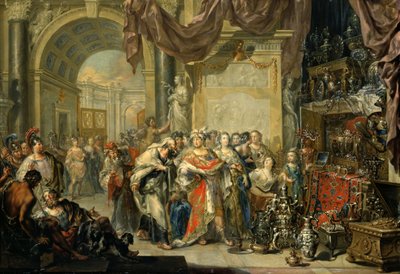 Croesus en Solon door Johann Georg Platzer