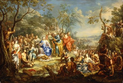 De Voeding van de Vijfduizend door Johann Georg Platzer