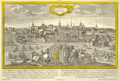 Leipzig door Johann Georg Ringlin