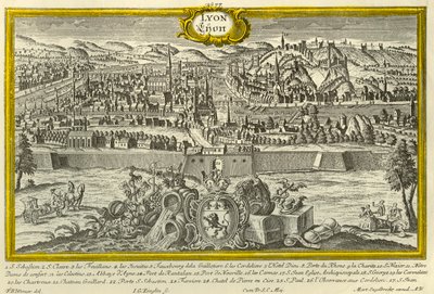 Lyon, ca. 1740 door Johann Georg Ringlin