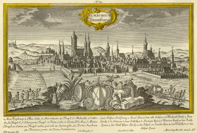 Neurenberg, ca. 1740 door Johann Georg Ringlin