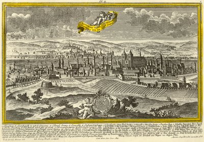 Regensburg, c1740 door Johann Georg Ringlin