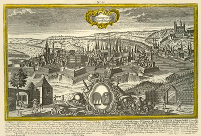 Würzburg, c1740 door Johann Georg Ringlin