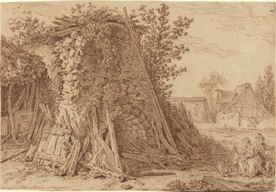 Een Rustieke Oven in Vernon door Johann Georg Wille